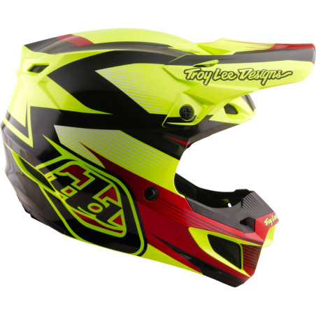 Casque TROY LEE DESIGNS SE5 Polycarbonate Mips Ripper - jaune fluo