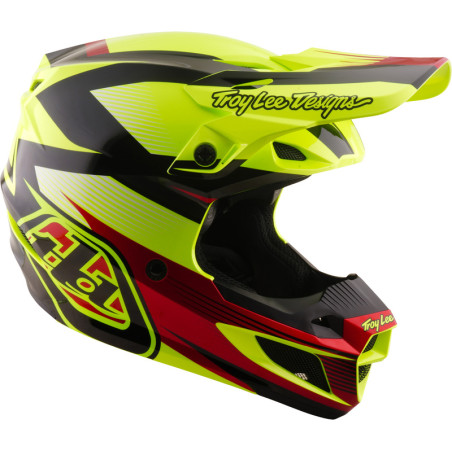Casque TROY LEE DESIGNS SE5 Polycarbonate Mips Ripper - jaune fluo