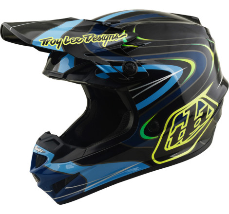 Casque enfant TROY LEE DESIGNS GP Pro Mips Pulse - noir/jaune fluo