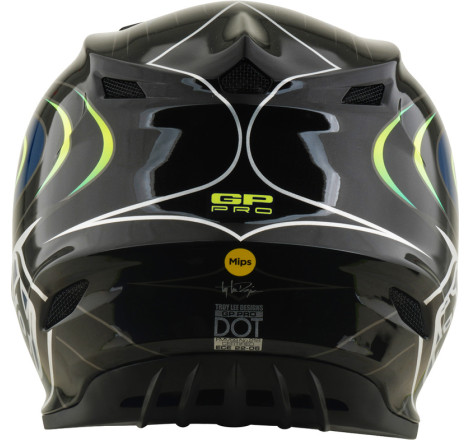Casque enfant TROY LEE DESIGNS GP Pro Mips Pulse - noir/jaune fluo