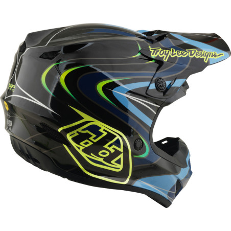 Casque enfant TROY LEE DESIGNS GP Pro Mips Pulse - noir/jaune fluo