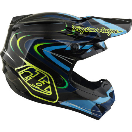 Casque enfant TROY LEE DESIGNS GP Pro Mips Pulse - noir/jaune fluo