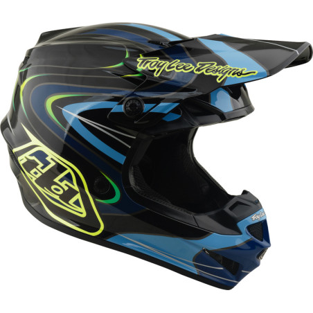 Casque enfant TROY LEE DESIGNS GP Pro Mips Pulse - noir/jaune fluo