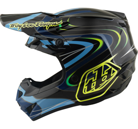 Casque enfant TROY LEE DESIGNS GP Pro Mips Pulse - noir/jaune fluo