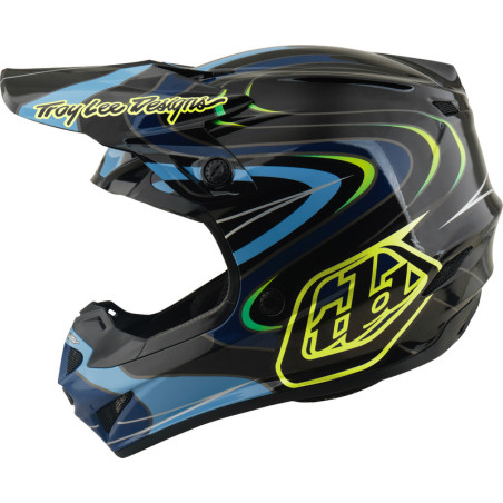 Casque enfant TROY LEE DESIGNS GP Pro Mips Pulse - noir/jaune fluo