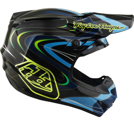 Casque enfant TROY LEE DESIGNS GP Pro Mips Pulse - noir/jaune fluo