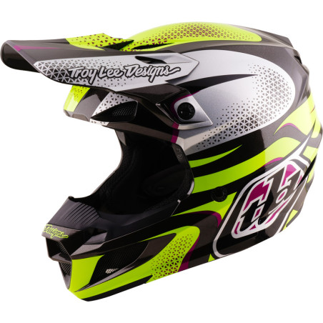 Casque TROY LEE DESIGNS SE5 Polycarbonate Mips Aura - jaune/noir