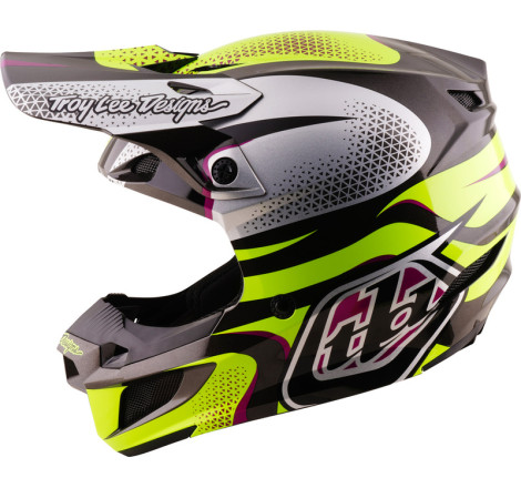 Casque TROY LEE DESIGNS SE5 Polycarbonate Mips Aura - jaune/noir