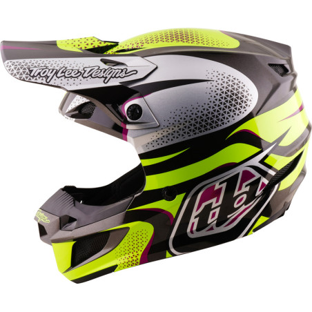 Casque TROY LEE DESIGNS SE5 Polycarbonate Mips Aura - jaune/noir