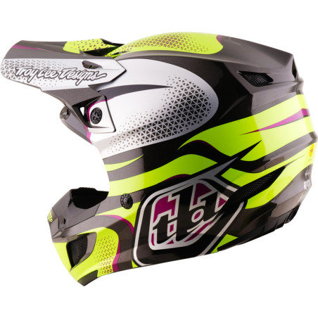 Casque TROY LEE DESIGNS SE5 Polycarbonate Mips Aura - jaune/noir