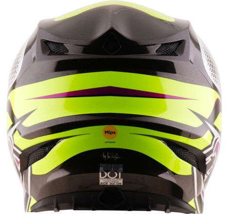 Casque TROY LEE DESIGNS SE5 Polycarbonate Mips Aura - jaune/noir