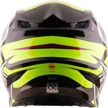 Casque TROY LEE DESIGNS SE5 Polycarbonate Mips Aura - jaune/noir