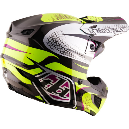 Casque TROY LEE DESIGNS SE5 Polycarbonate Mips Aura - jaune/noir