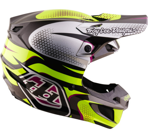 Casque TROY LEE DESIGNS SE5 Polycarbonate Mips Aura - jaune/noir