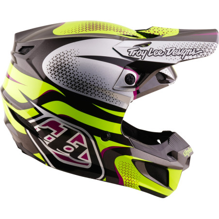 Casque TROY LEE DESIGNS SE5 Polycarbonate Mips Aura - jaune/noir