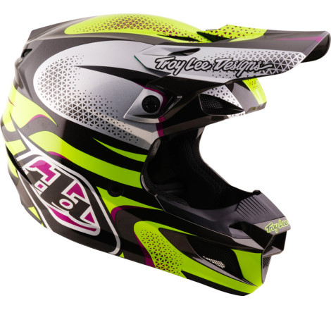 Casque TROY LEE DESIGNS SE5 Polycarbonate Mips Aura - jaune/noir