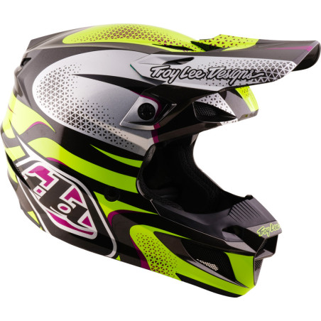 Casque TROY LEE DESIGNS SE5 Polycarbonate Mips Aura - jaune/noir