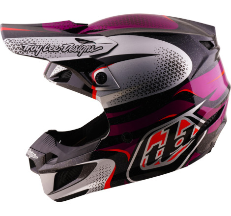 Casque TROY LEE DESIGNS SE5 Polycarbonate Mips Aura - violet/noir