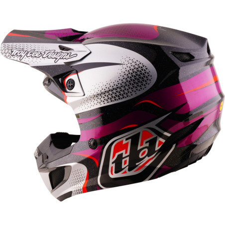 Casque TROY LEE DESIGNS SE5 Polycarbonate Mips Aura - violet/noir