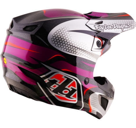 Casque TROY LEE DESIGNS SE5 Polycarbonate Mips Aura - violet/noir
