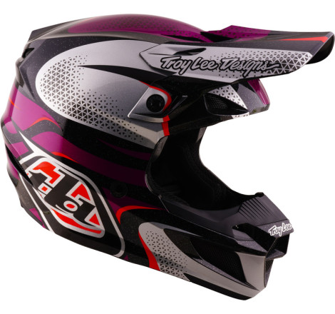 Casque TROY LEE DESIGNS SE5 Polycarbonate Mips Aura - violet/noir