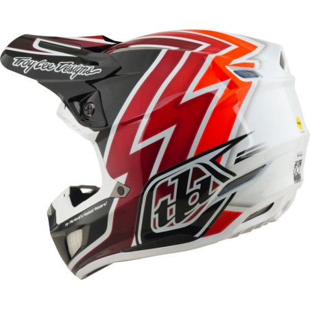 Casque TROY LEE DESIGNS SE5 Composite Mips Boltz - noir/rouge