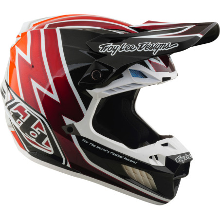 Casque TROY LEE DESIGNS SE5 Composite Mips Boltz - noir/rouge