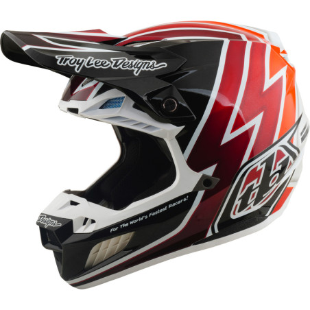 Casque TROY LEE DESIGNS SE5 Composite Mips Boltz - noir/rouge