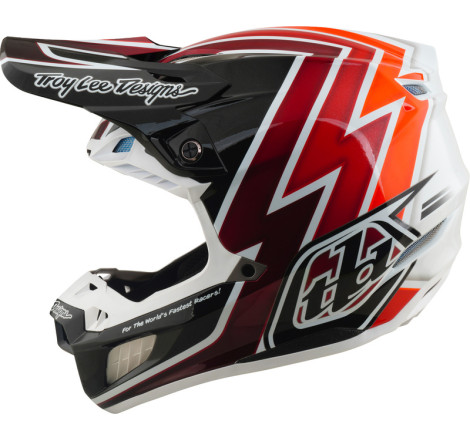Casque TROY LEE DESIGNS SE5 Composite Mips Boltz - noir/rouge