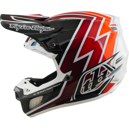 Casque TROY LEE DESIGNS SE5 Composite Mips Boltz - noir/rouge