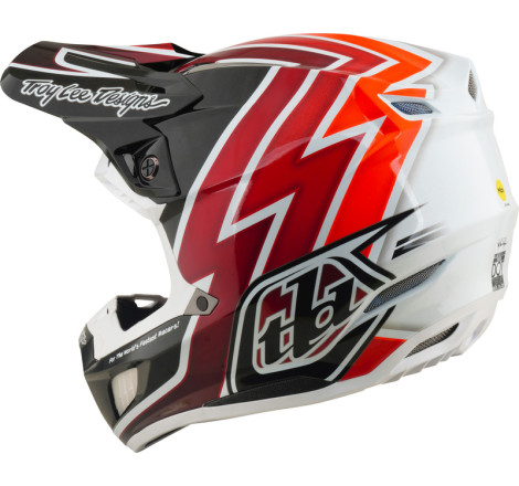 Casque TROY LEE DESIGNS SE5 Composite Mips Boltz - noir/rouge