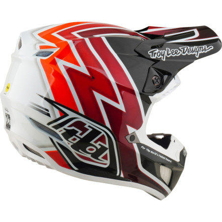 Casque TROY LEE DESIGNS SE5 Composite Mips Boltz - noir/rouge