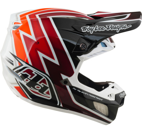 Casque TROY LEE DESIGNS SE5 Composite Mips Boltz - noir/rouge
