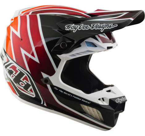 Casque TROY LEE DESIGNS SE5 Composite Mips Boltz - noir/rouge