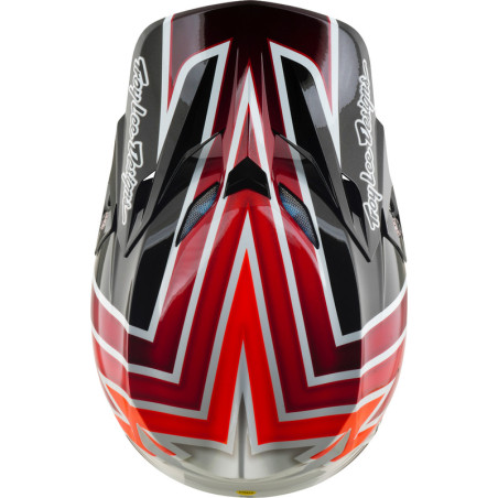 Casque TROY LEE DESIGNS SE5 Composite Mips Boltz - noir/rouge