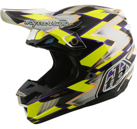 Casque TROY LEE DESIGNS SE5 Composite Mips Flush - blanc/noir
