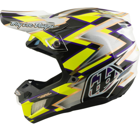 Casque TROY LEE DESIGNS SE5 Composite Mips Flush - blanc/noir