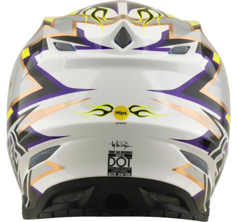 Casque TROY LEE DESIGNS SE5 Composite Mips Flush - blanc/noir