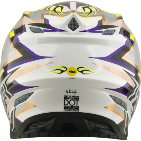 Casque TROY LEE DESIGNS SE5 Composite Mips Flush - blanc/noir
