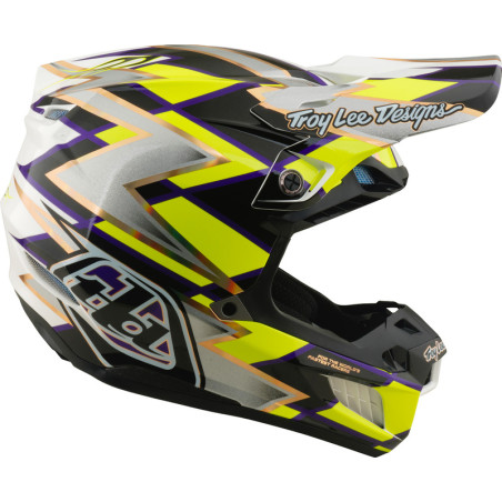 Casque TROY LEE DESIGNS SE5 Composite Mips Flush - blanc/noir