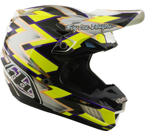 Casque TROY LEE DESIGNS SE5 Composite Mips Flush - blanc/noir