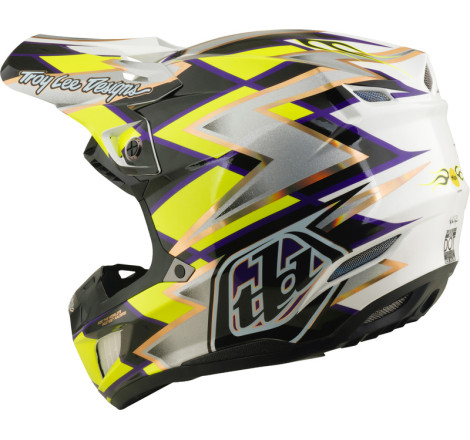 Casque TROY LEE DESIGNS SE5 Composite Mips Flush - blanc/noir