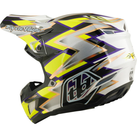 Casque TROY LEE DESIGNS SE5 Composite Mips Flush - blanc/noir