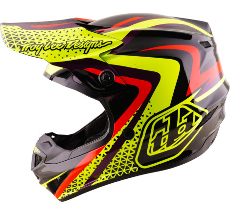 Casque enfant TROY LEE DESIGNS GP Pro Mips Slides - noir/jaune