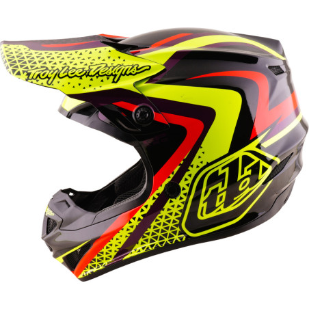 Casque enfant TROY LEE DESIGNS GP Pro Mips Slides - noir/jaune