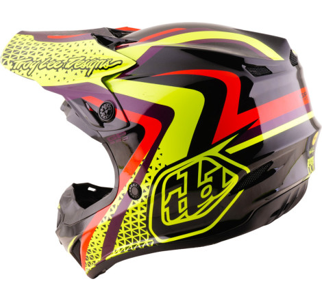 Casque enfant TROY LEE DESIGNS GP Pro Mips Slides - noir/jaune