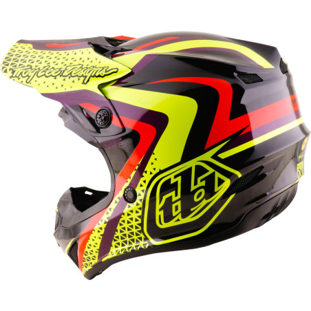 Casque enfant TROY LEE DESIGNS GP Pro Mips Slides - noir/jaune