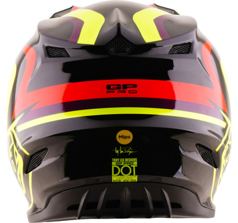 Casque enfant TROY LEE DESIGNS GP Pro Mips Slides - noir/jaune