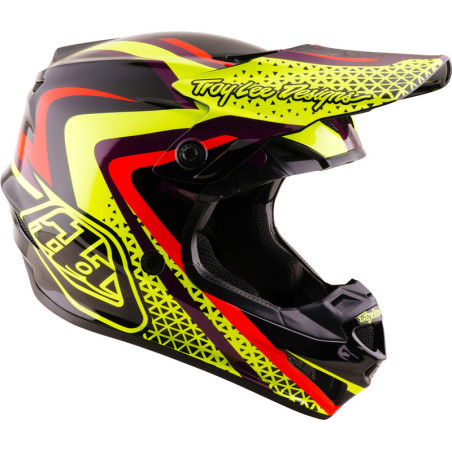 Casque enfant TROY LEE DESIGNS GP Pro Mips Slides - noir/jaune