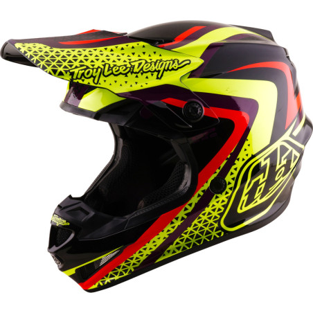 Casque enfant TROY LEE DESIGNS GP Pro Mips Slides - noir/jaune